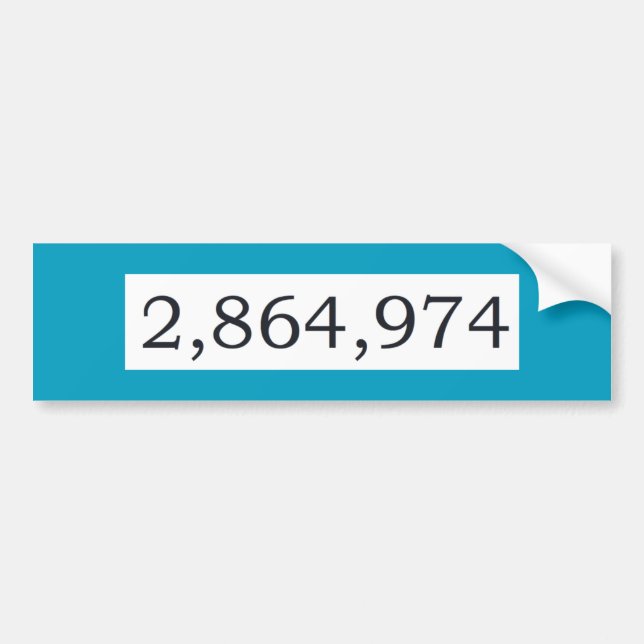 Pegatina Para Coche La cuenta final (Frente)