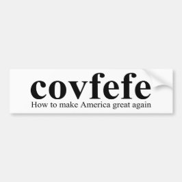 Pegatina Para Coche La definición de Covfefe Trump