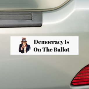 Pegatina Para Coche La democracia está en las urnas 2026