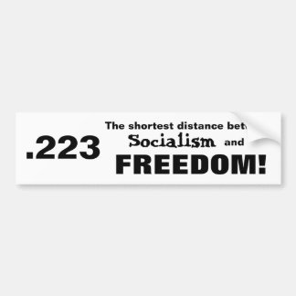 Pegatina Para Coche La distancia entre el socialismo y la libertad
