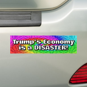 Pegatina Para Coche La economía de Trump es un DESASTRE