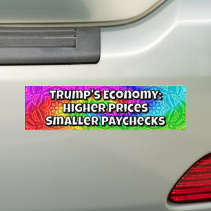 Pegatina Para Coche La economía de Trump: precios más altos y cheques