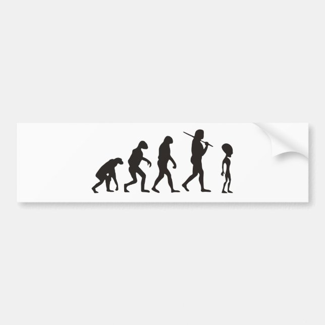 Pegatina Para Coche La evolución del extranjero (Frente)