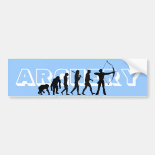 Pegatina Para Coche La evolución del tiro al arco se divierte a