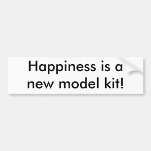 Pegatina Para Coche ¡La felicidad es un equipo del modelo nuevo!