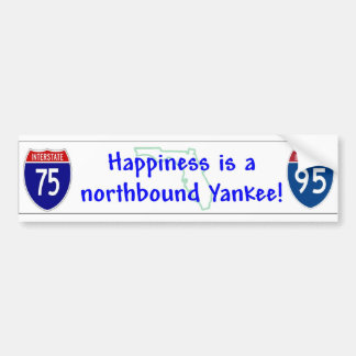 Pegatina Para Coche La felicidad es un yanqui northbound