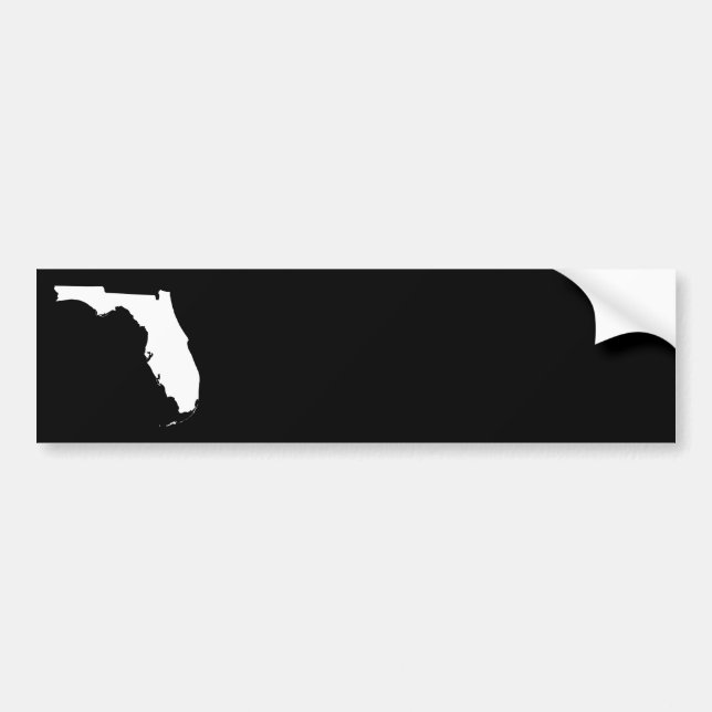 Pegatina Para Coche La Florida en blanco y negro (Frente)