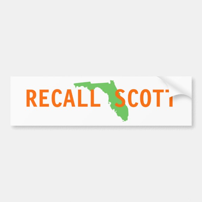 PEGATINA PARA COCHE LA FLORIDA, MEMORIA SCOTT (Frente)