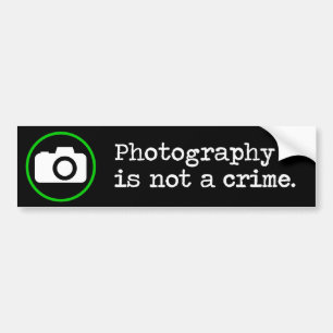 Pegatina Para Coche La fotografía no es un crimen