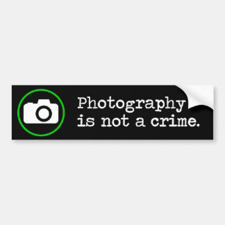 Pegatina Para Coche La fotografía no es un crimen