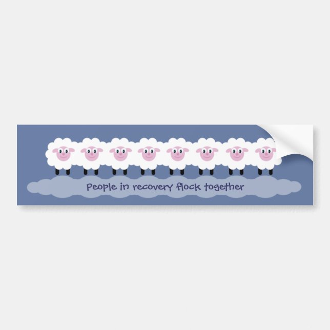 Pegatina Para Coche La "gente en la recuperación se reúne junta" a la (Frente)