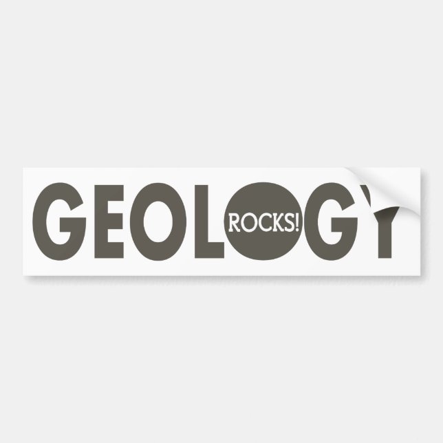 Pegatina Para Coche La geología oscila lema (Frente)