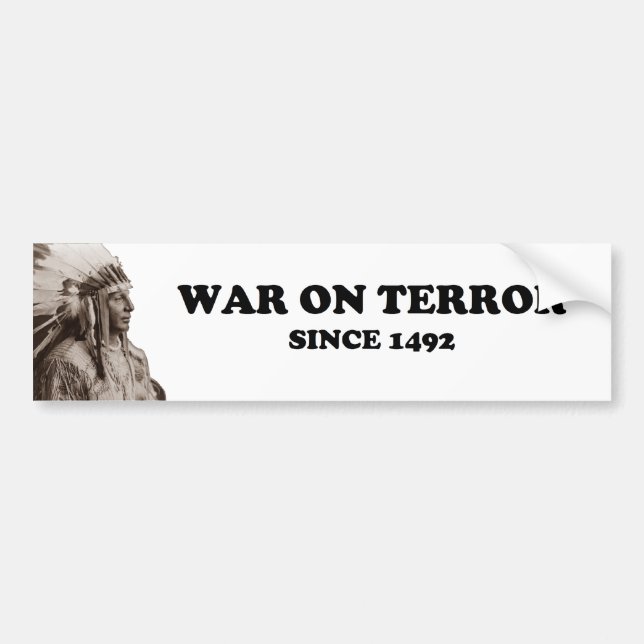 Pegatina Para Coche La guerra antiterrorista real (Frente)