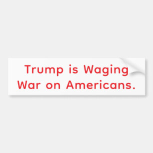 Pegatina Para Coche La guerra del cobarde Trump contra América Hankame