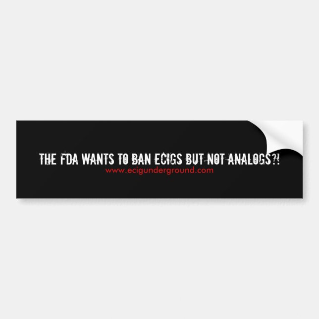 Pegatina Para Coche la hipocresía del FDA (Frente)