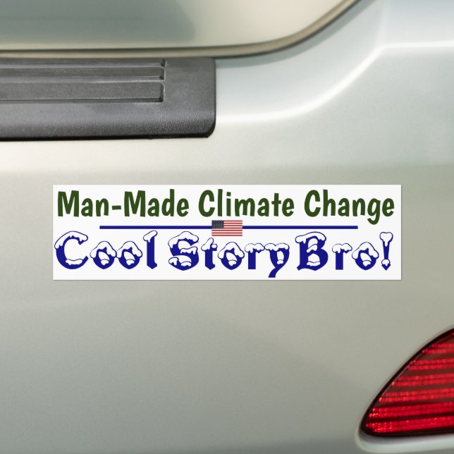 Pegatina Para Coche La historia del cambio climático es genial, herman (en coche)