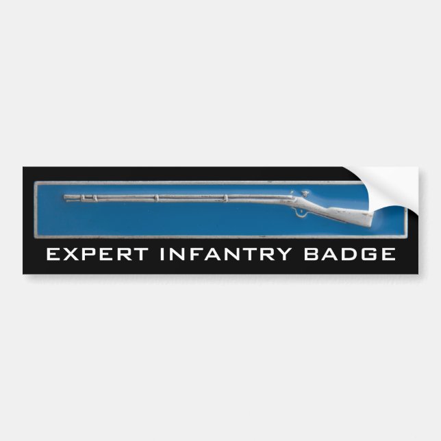 Pegatina Para Coche La infantería experta Badge (Frente)