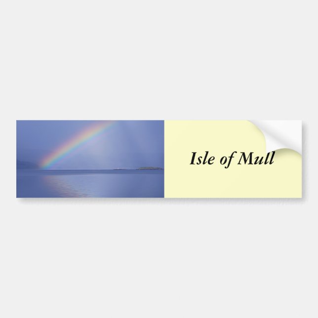 Pegatina Para Coche La isla de reflexiona sobre el arco iris (Frente)