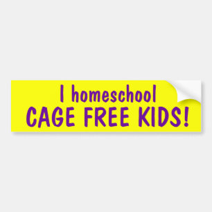 Pegatina Para Coche La JAULA del homeschool I LIBERA A NIÑOS