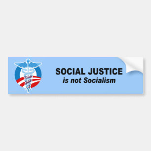 Pegatina Para Coche La justicia social no es socialismo