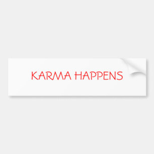 PEGATINA PARA COCHE LA KARMA SUCEDE