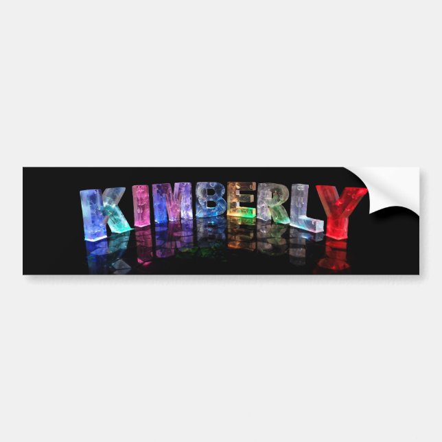 Pegatina Para Coche La Kimberly conocida en 3D se enciende (la (Frente)