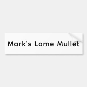 Pegatina Para Coche La Lame Mullet de Mark Hankamer Artjunkhaus Arte C