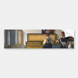 Pegatina Para Coche La lección de música de Juan Vermeer (circa1663)