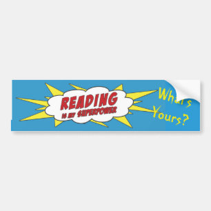 Pegatina Para Coche La lectura es mi muestra/pegatina del autobús