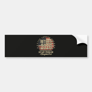 Pegatina Para Coche La leyenda se ha retirado 2026 divertido