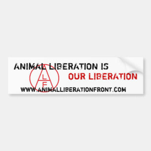 Pegatina Para Coche La liberación animal de ALF es nuestra liberació