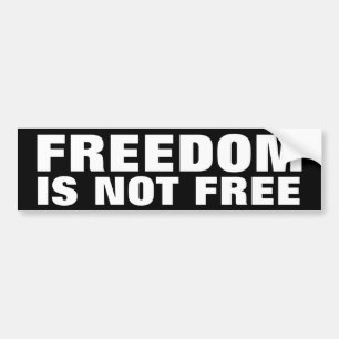 Pegatina Para Coche La libertad no está libre