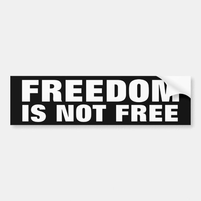 Pegatina Para Coche La libertad no está libre (Frente)