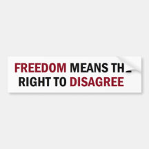 La libertad significa la derecha de discrepar
