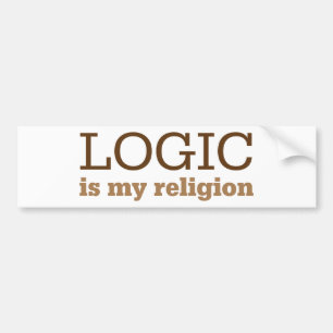 Pegatina Para Coche La lógica es mi religión