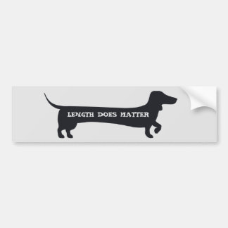Pegatina Para Coche La longitud divertida importa bumpersticker del