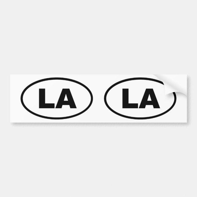 Pegatina Para Coche LA Los Ángeles (Frente)