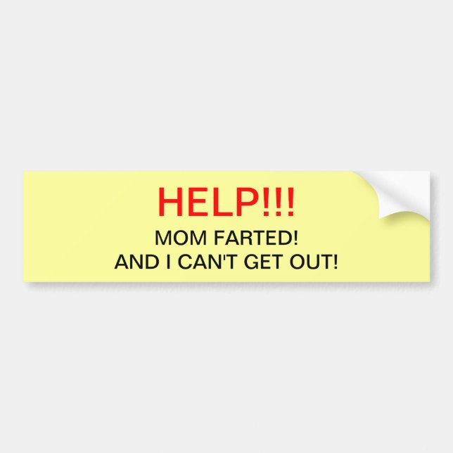 PEGATINA PARA COCHE LA MAMÁ FARTED (Frente)