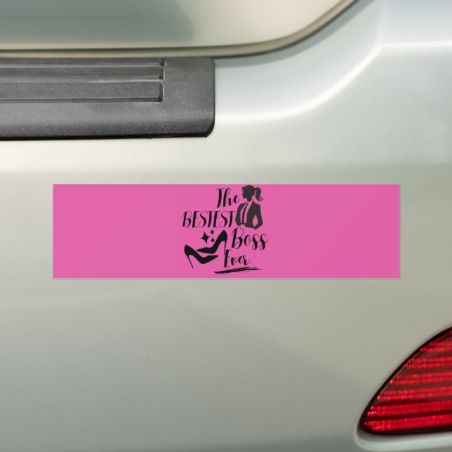 Pegatina Para Coche La Mejor Jefa  (en coche)