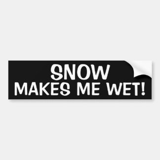 PEGATINA PARA COCHE ¡LA NIEVE ME HACE MOLESTAR!