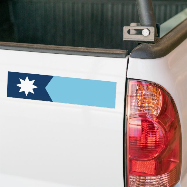 Pegatina Para Coche La nueva bandera del estado de Minnesota (En Camión)