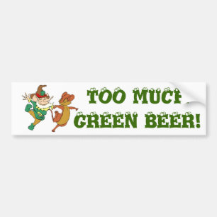 Pegatina Para Coche La pareja extraña de St. Paddy