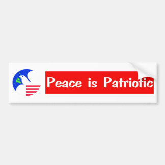 PEGATINA PARA COCHE LA PAZ ES PATRIÓTICA