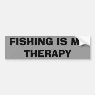 Pegatina Para Coche La pesca es mi terapia