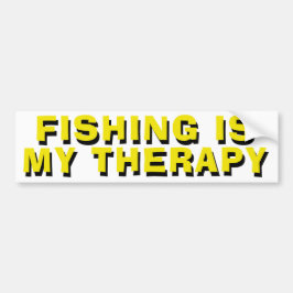 Pegatina Para Coche La Pesca Es Mi Terapia