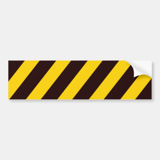 Pegatina Para Coche La precaución raya - amarillo negro - peligro de