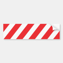 Pegatina Para Coche La precaución raya - blanco rojo - seguridad de la