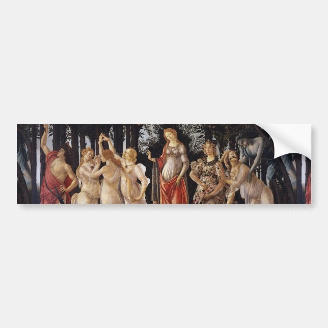 Pegatina Para Coche La Primavera de Sandro Botticelli (Frente)