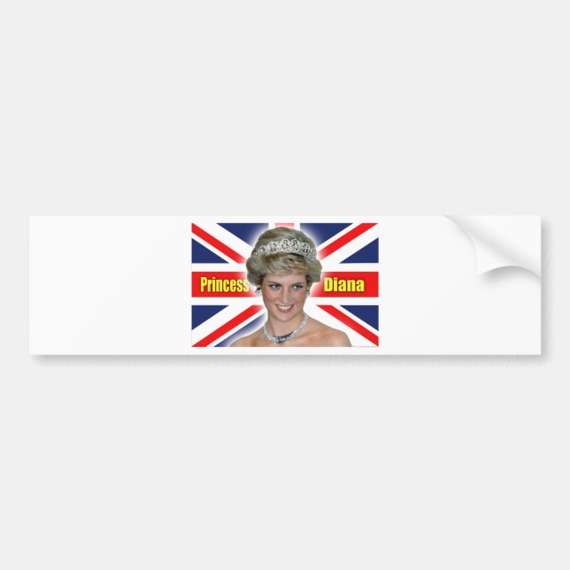 Pegatina Para Coche ¡La princesa Diana Stunning! (Frente)