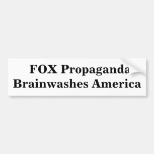 Pegatina Para Coche La propaganda del ZORRO lava el cerebro América